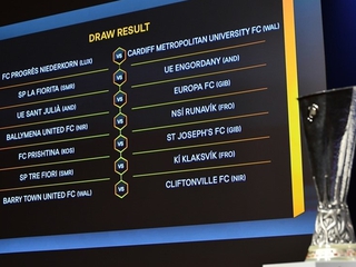 Состоялась жеребьевка предварительного раунда Лиги Европы 2019/2020