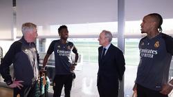 Президент «Реала» Перес зустрівся з Луніним та іншими гравцями команди напередодні матчу проти «Баварії» (ФОТО)